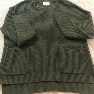 Army green sweater!